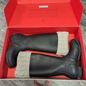 HUNTER boots with hunter socks!